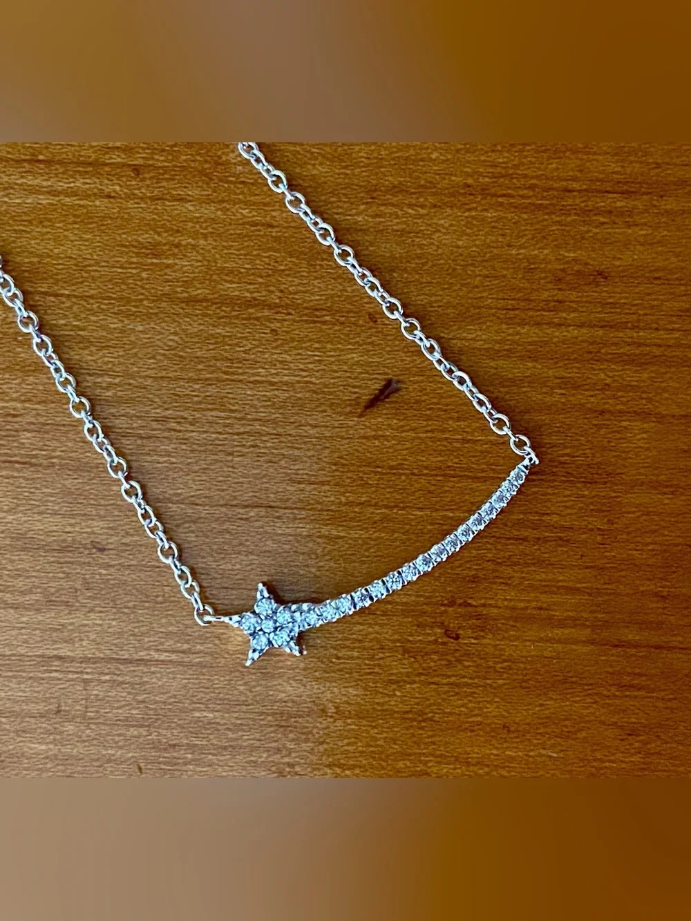 LaFonn Sterling Silver Shooting Star Necklace